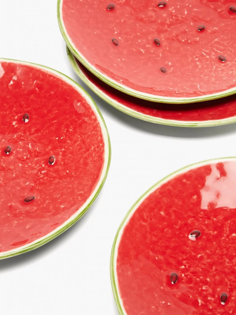Bordallo Pinheiro Watermelon Dessert/Salad Plates