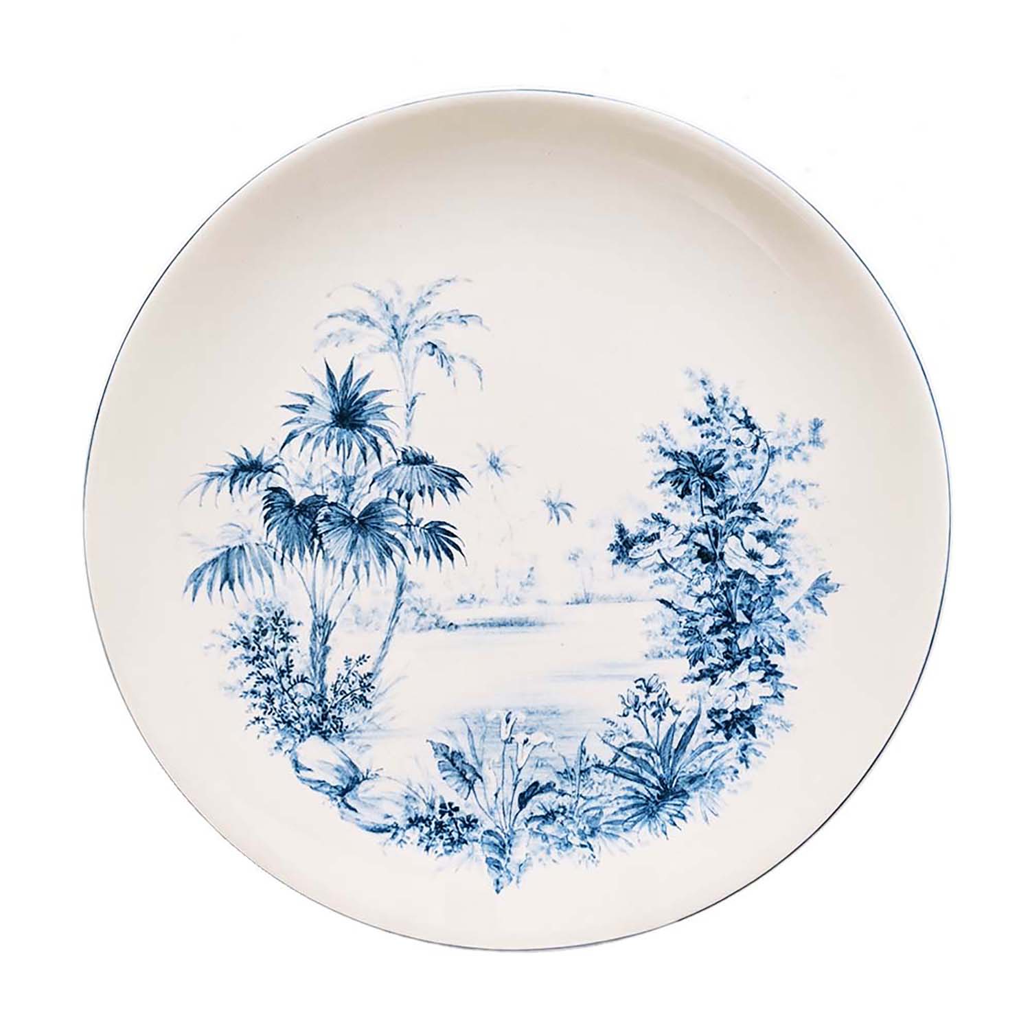 Laboratorio Paravicini Blue Garden Plate 25cm - Style 4