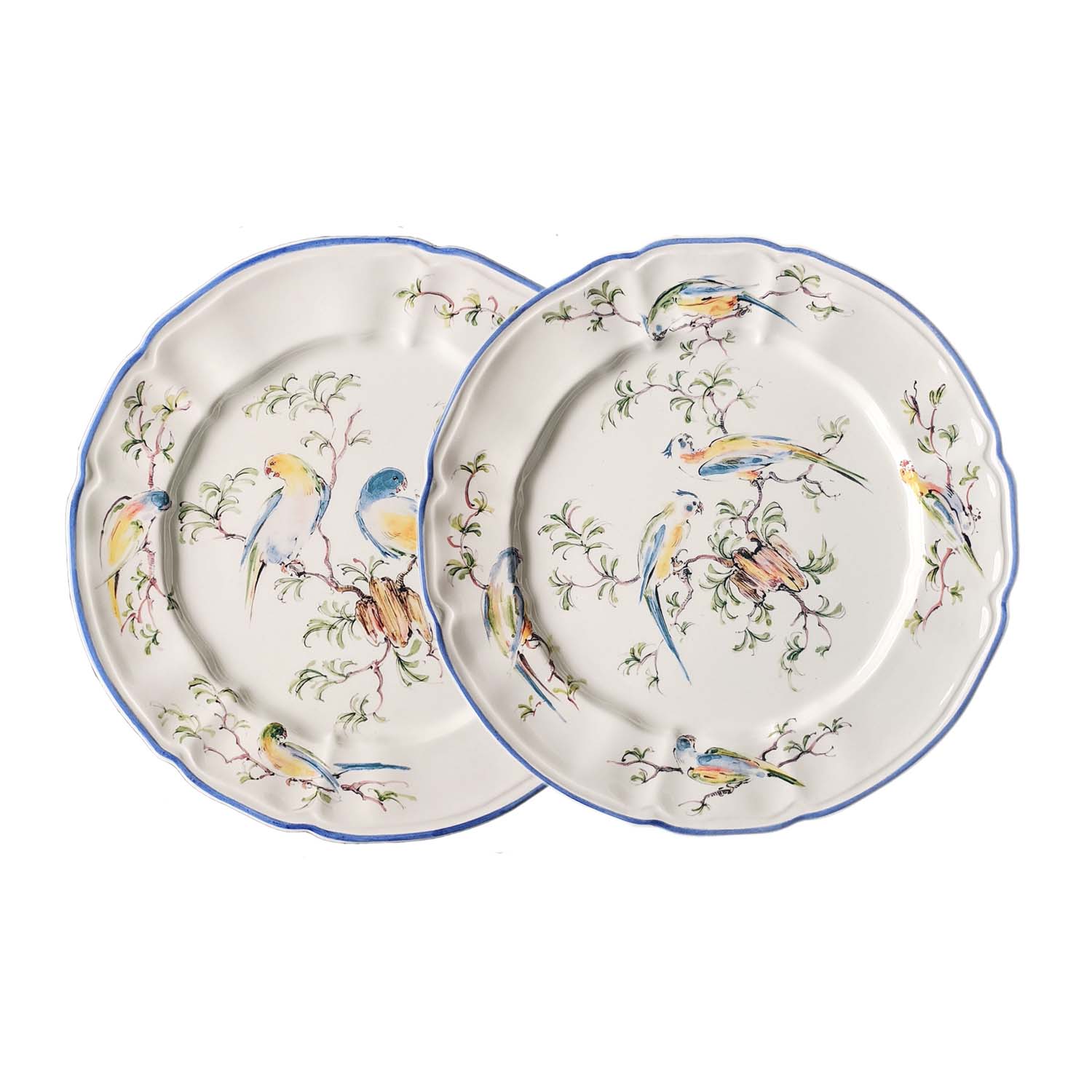 Laboratorio Paravicini Dream Blue Parrots Plate 25cm - Design 2