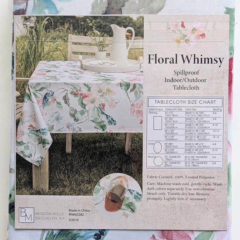 Floral Whimsy Tablecloth