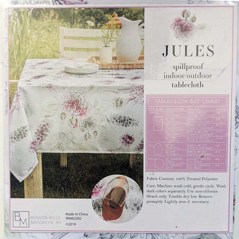 Jules Tablecloth Purple Flowers 