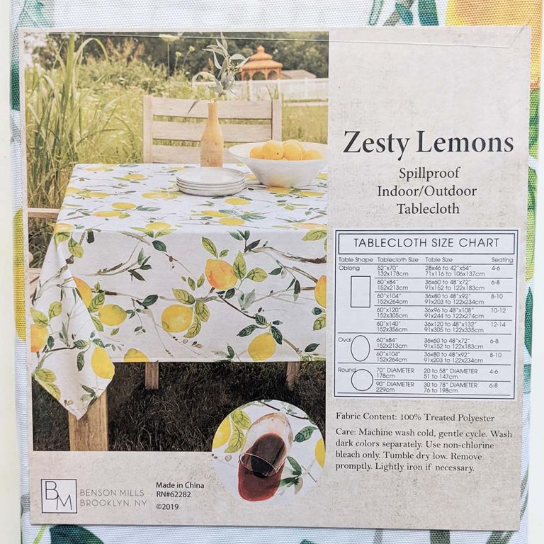 Zesty Lemon Tablecloth