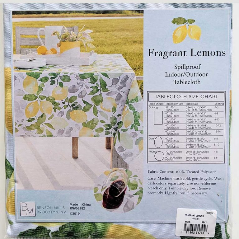 Fragrant Lemon Tablecloth