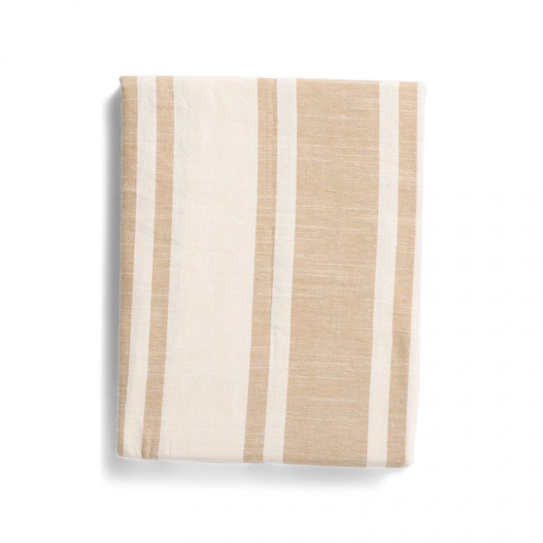 Uptown Stripes Tablecloth in Natural Color