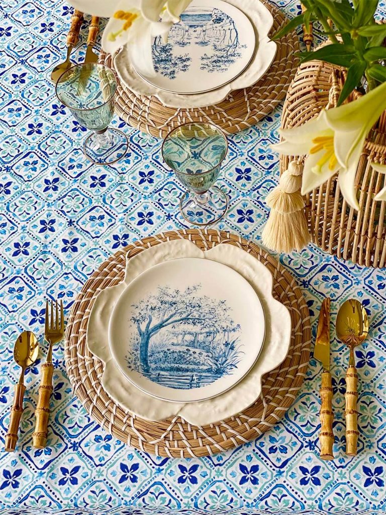 Laboratorio Paravicini Blue Garden Plate 25cm at La Maison Chouette