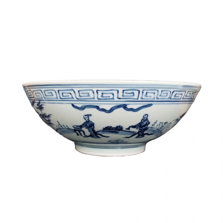 Handpainted Blue White Bowls 20cm