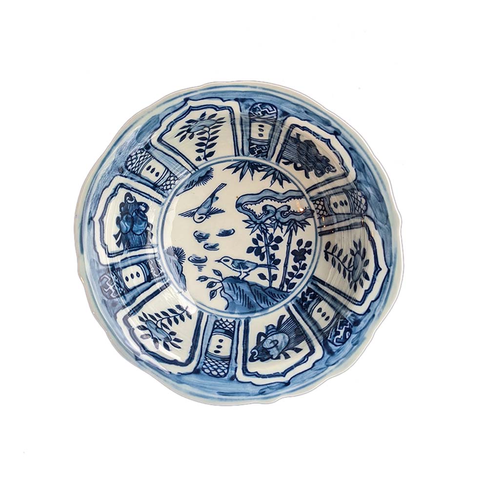 Kraak Ceramic Blue White Bowls 