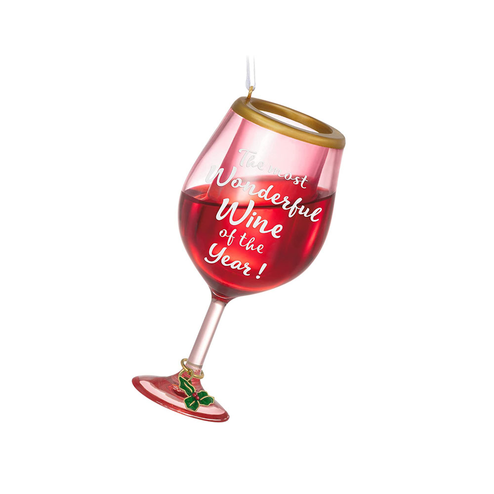 Red Wine Glass Christmas Ornament – Hallmark