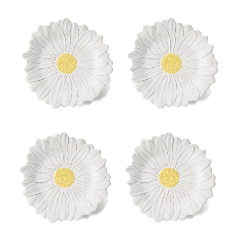 Đĩa gốm Daisy hiệu Bordallo Pinheiro