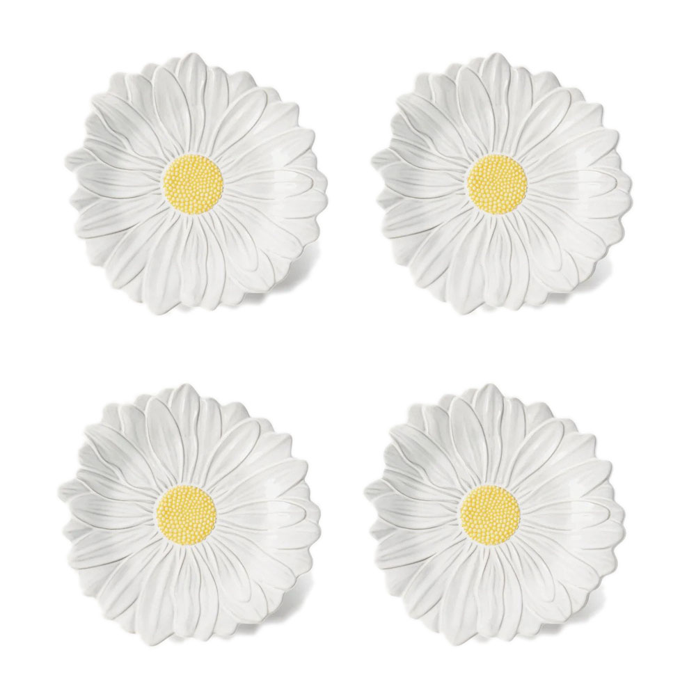 Bordallo Pinheiro Maria Flor - Daisy Dessert Plates 