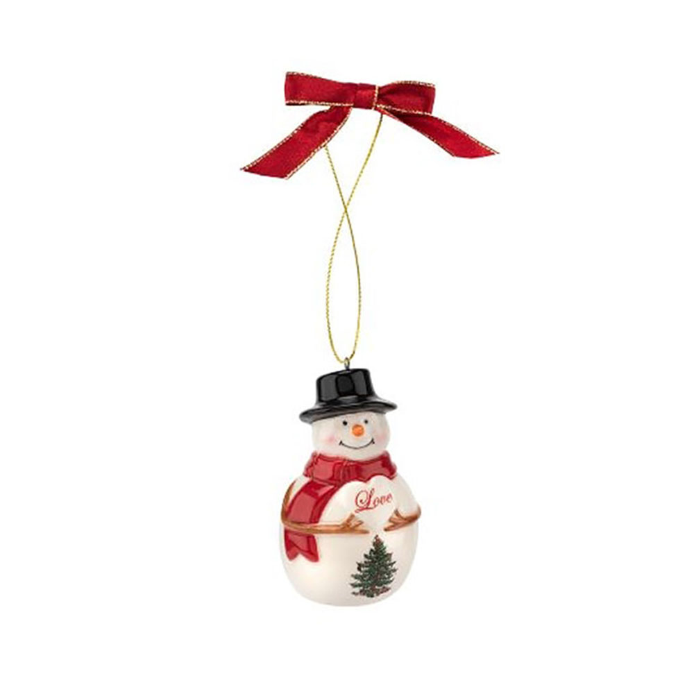 Spode Snowman Porcelain Ornament