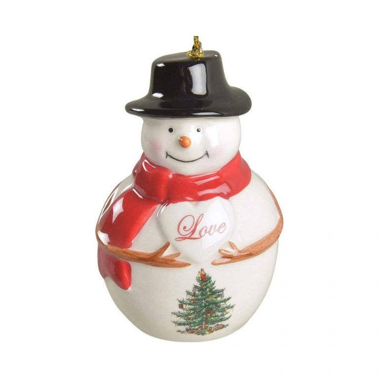 Spode Snowman Porcelain Ornament