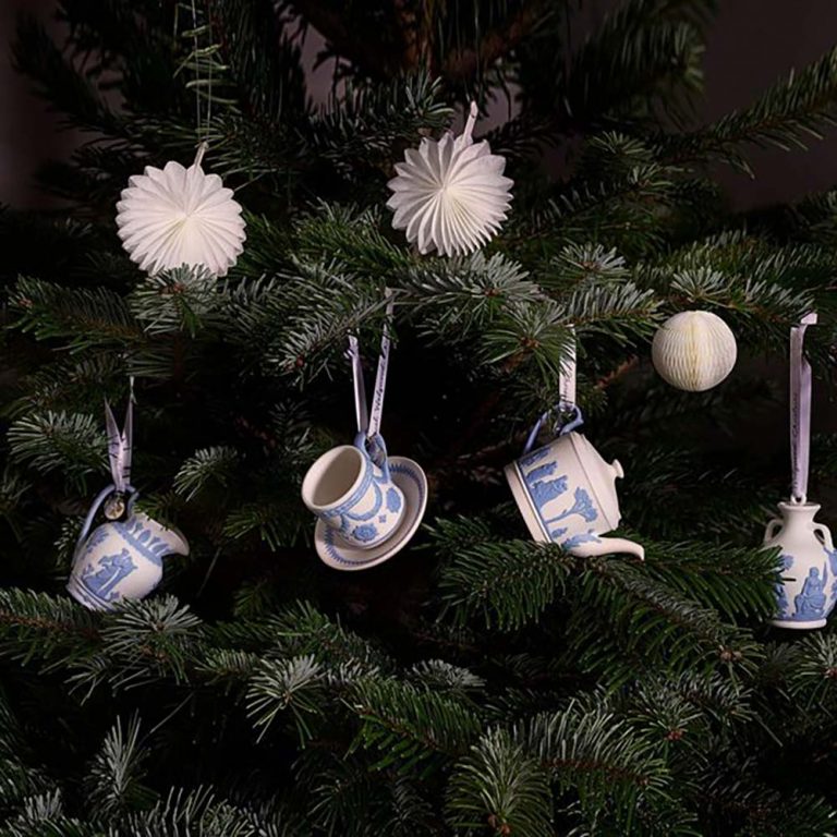 Wedgwood Teacup & Saucer Porcelain Ornament