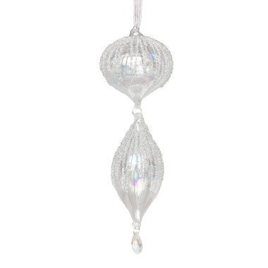Purple Glass Balls with Gold Lines Ornaments – Set of 6