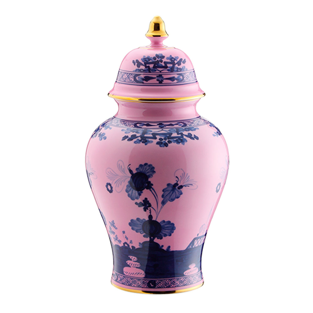 Ginori 1735 Oriente Italiano Azalea Potiche Vase 31cm