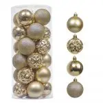Set of 40 Red/Gold Shatterproof Ornament – Valery Madelyn