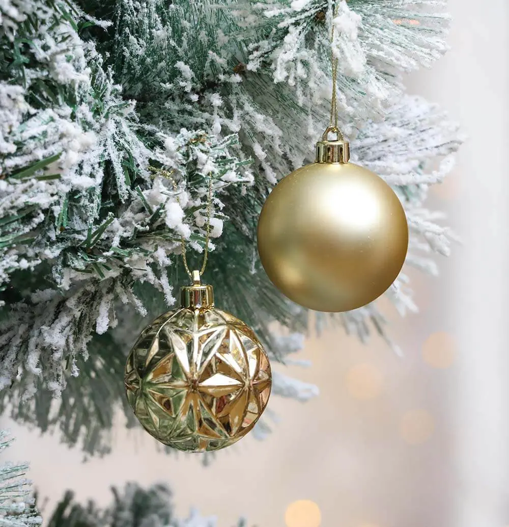 Assorted Gold Shatterproof Ornaments – Valery Madelyn