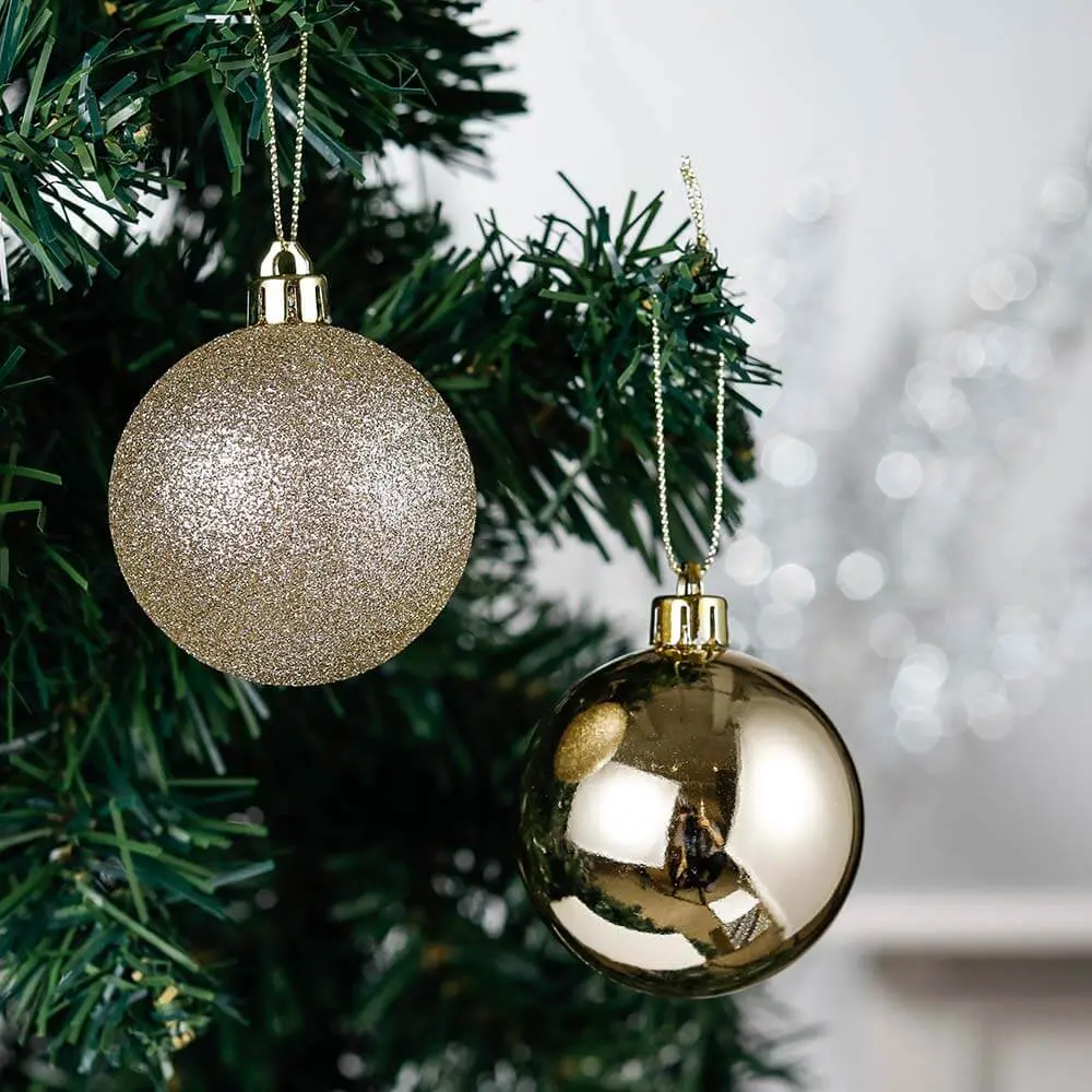 Assorted Gold Shatterproof Ornaments – Valery Madelyn