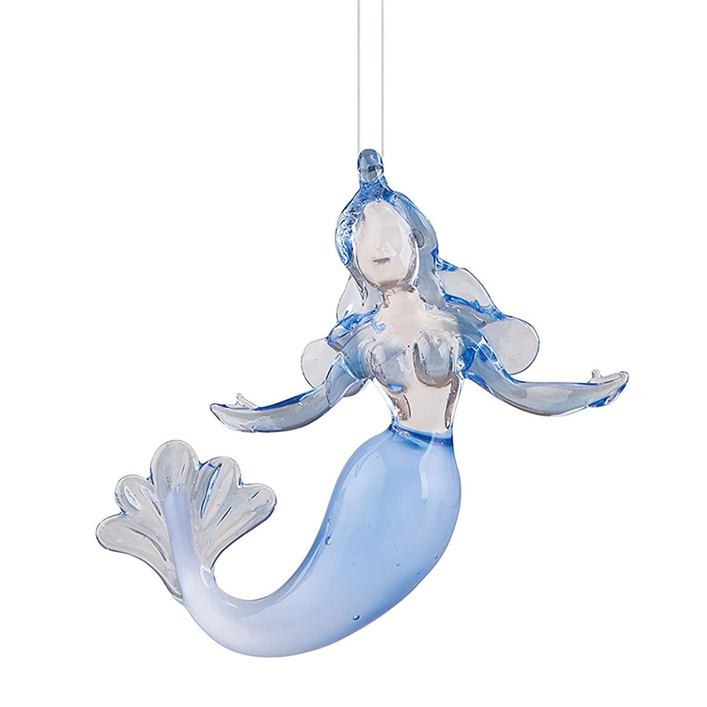 Glass Mermaid Christmas Ornament – Gallerie II Art