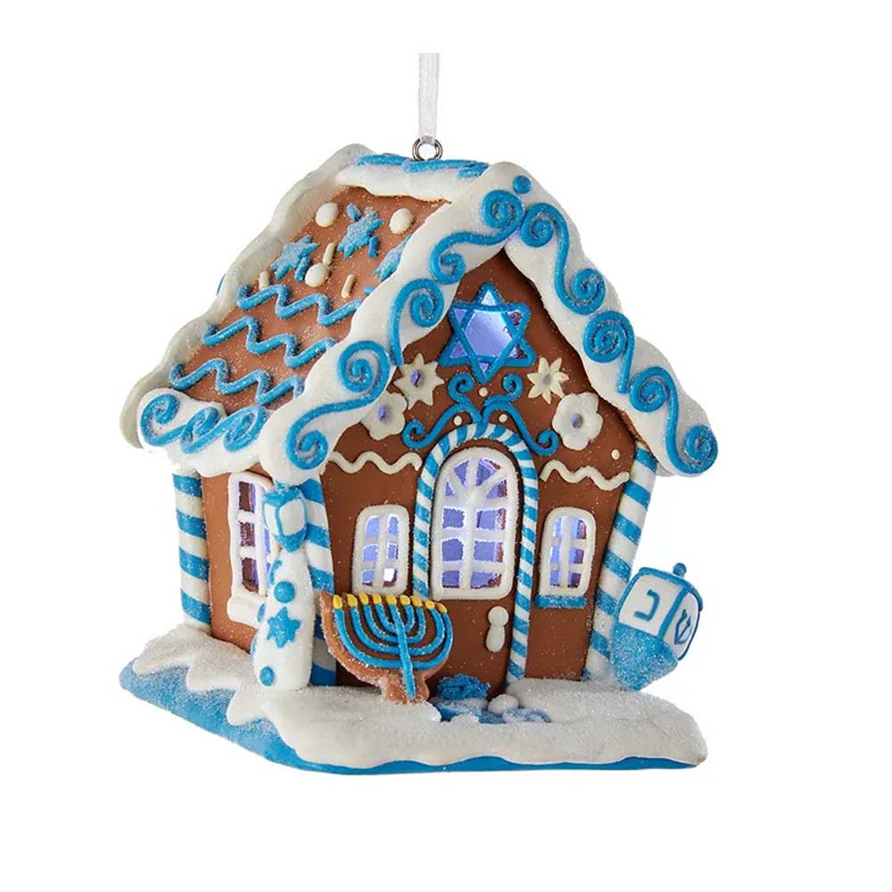 Gingerbread House with LED Light Ornament – Kurt S. Adler