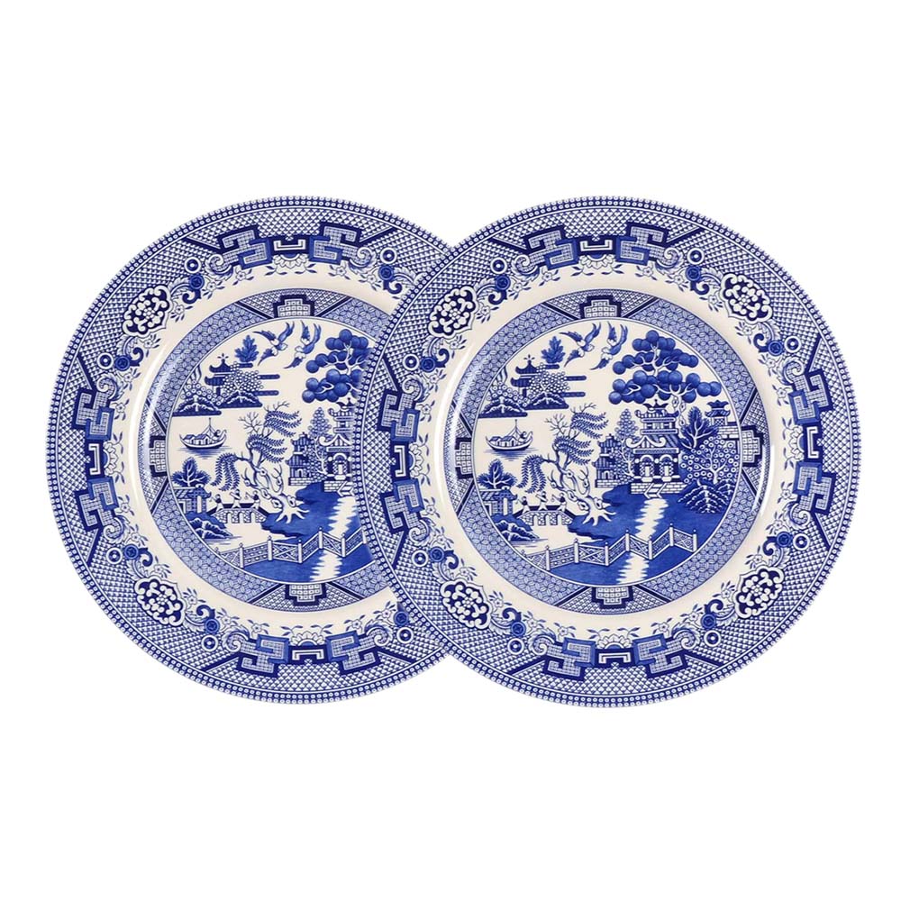 Royal Stafford Blue Willow Dinner Plates 28cm