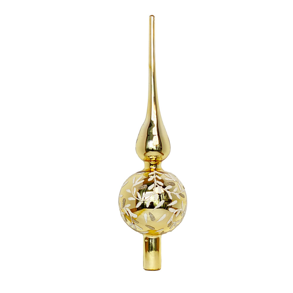 Gold Glass Finial D’arbre Tree Topper