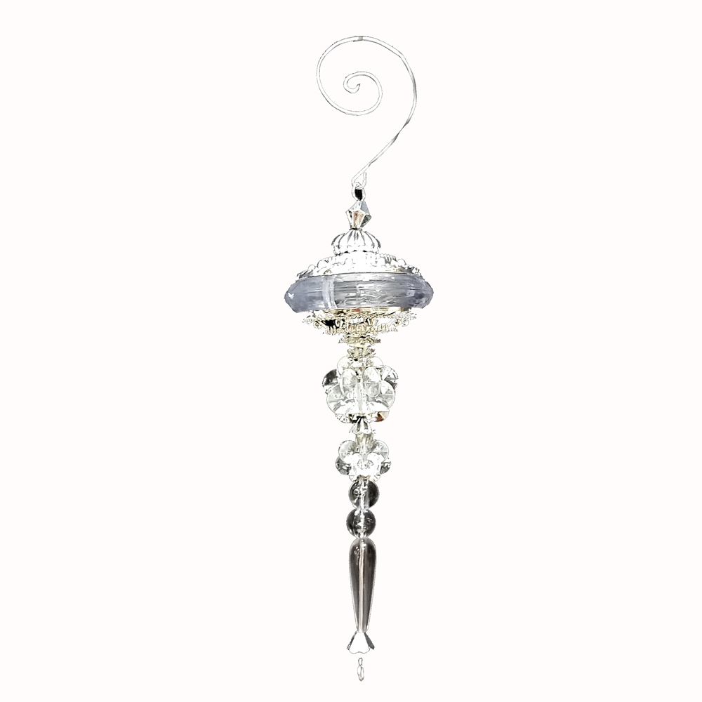 Clear Finial Christmas Ornament