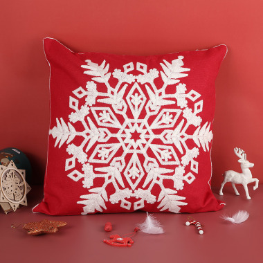 Cush45 Embr Snowflake