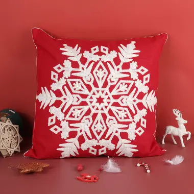 Cush45 Embr Snowflake
