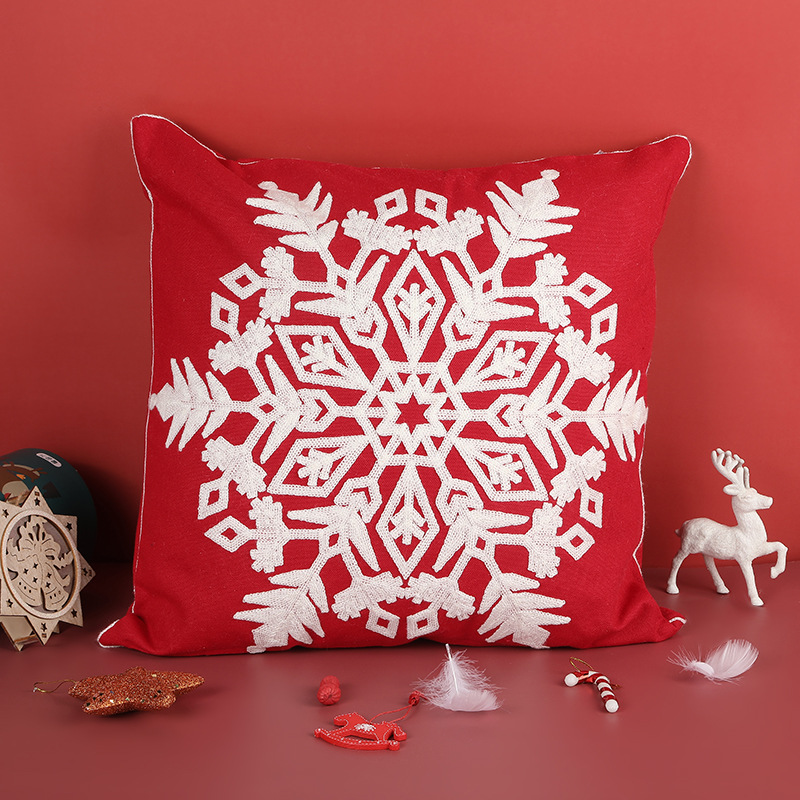 Cush45 Embr Snowflake