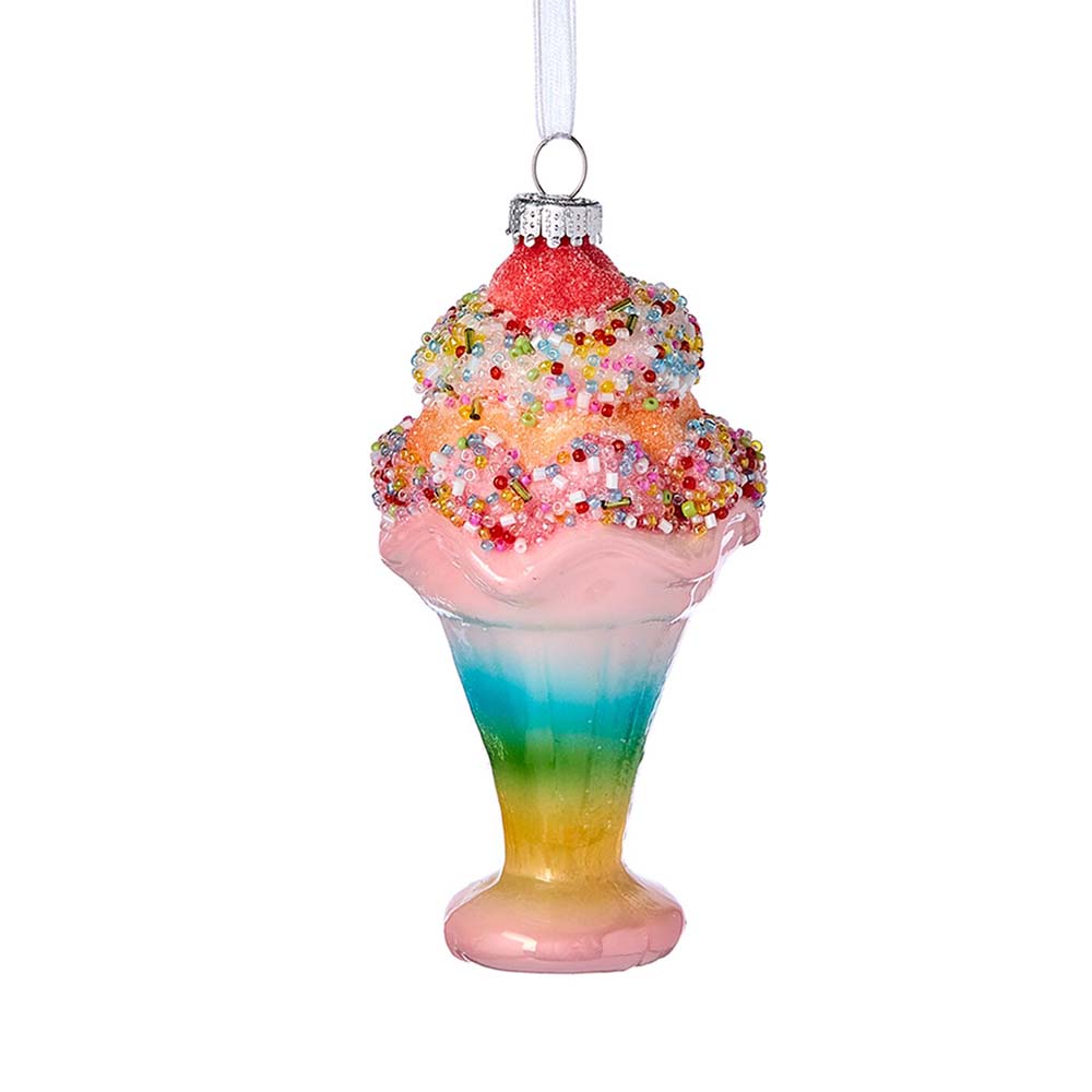 Glass Ice-cream Cup Ornament – Kurt S. Adler