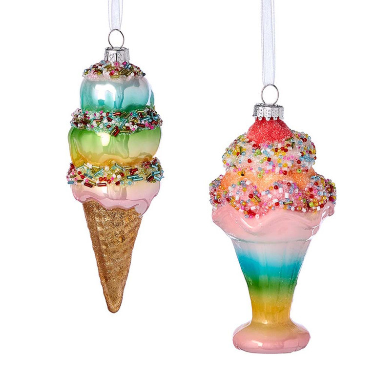 Glass Ice-cream Cup Ornament – Kurt S. Adler