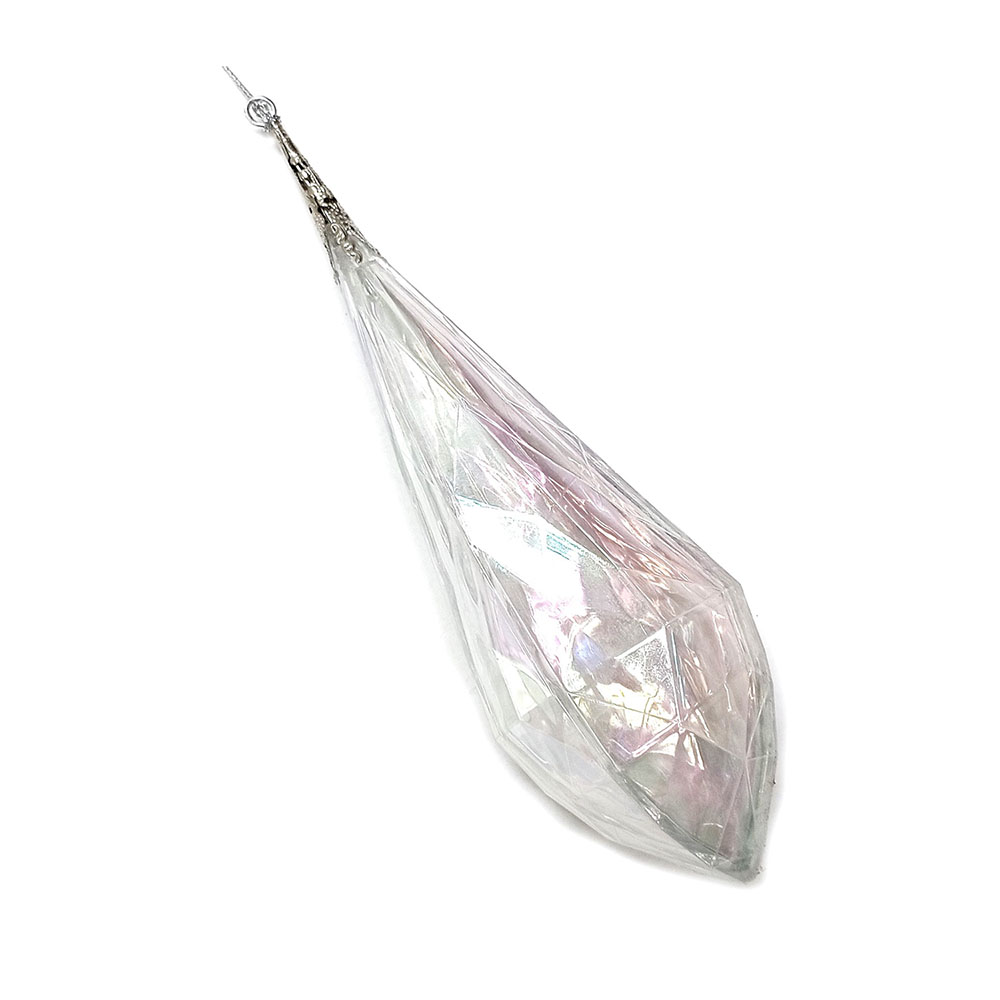 Iridescent Drop Christmas Ornament