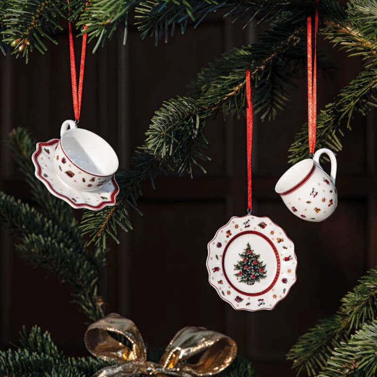 Villeroy & Boch Porcelain Christmas Tea Teaset Ornaments