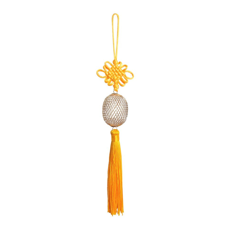 Lantern Charm with Yellow Tassel 28cm