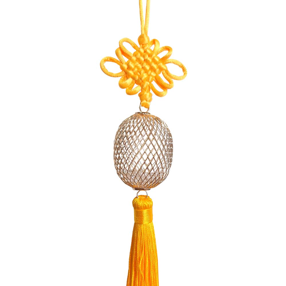 Lantern Charm with Yellow Tassel 28cm