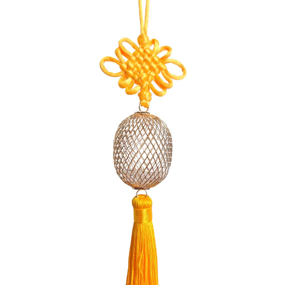 Lantern Charm with Yellow Tassel 28cm