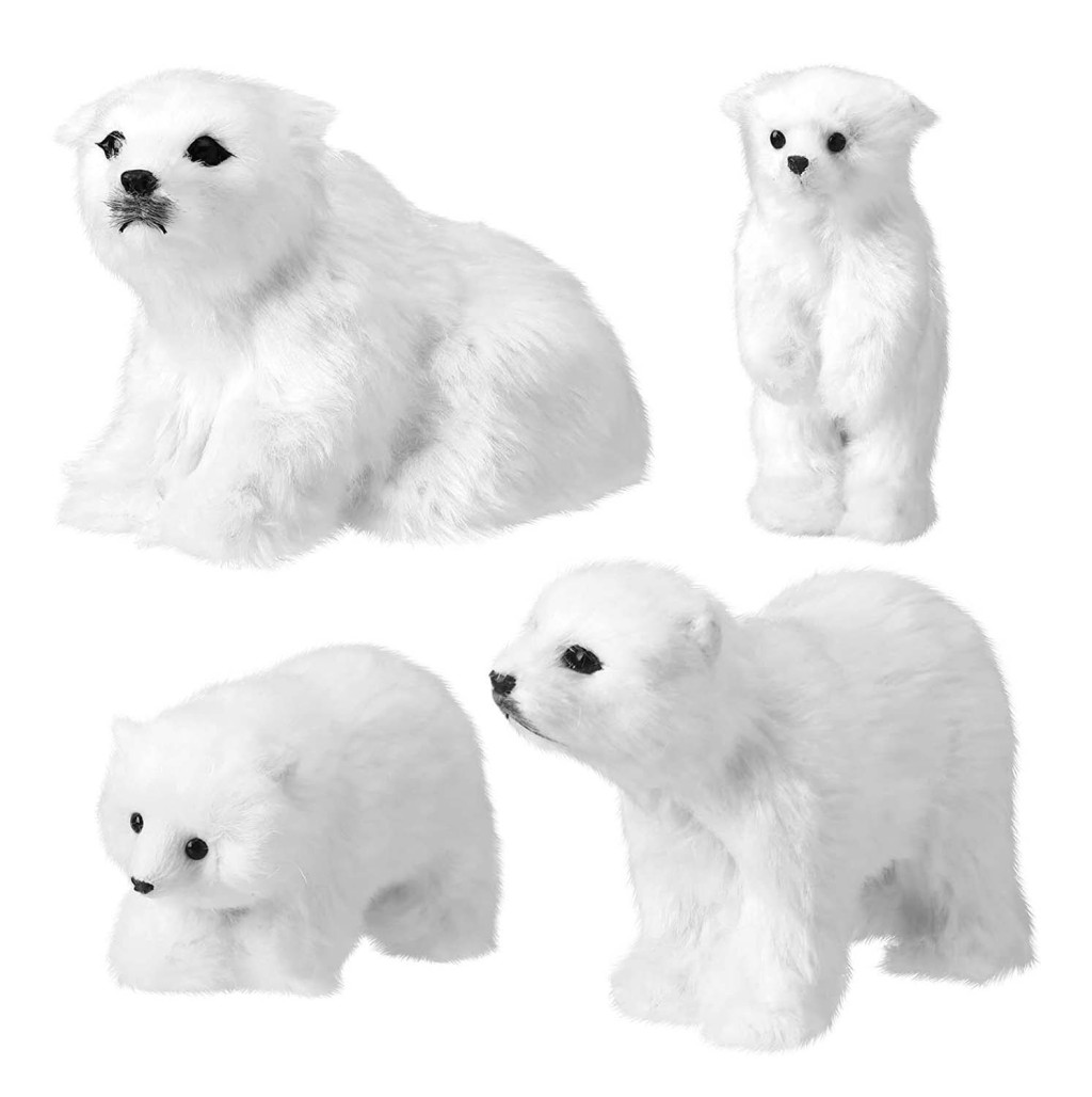 Family of 4 Polar Bears