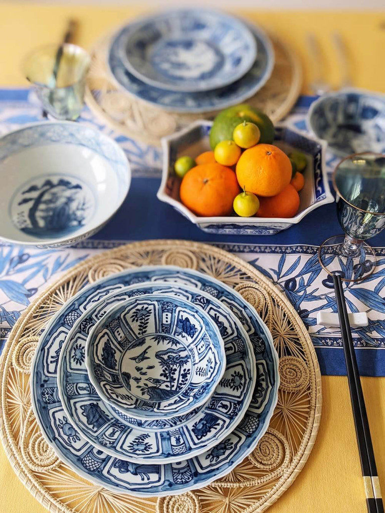 Handpainted Blue White Tableware