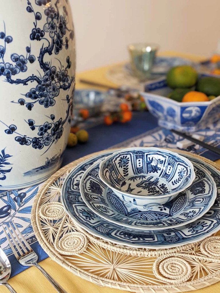 Kraak Ceramic Blue White Collection at La Maison Chouette