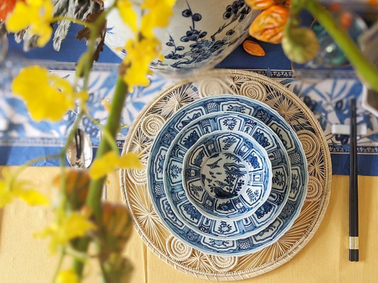 Kraak Ceramic Blue White Collection at La Maison Chouette