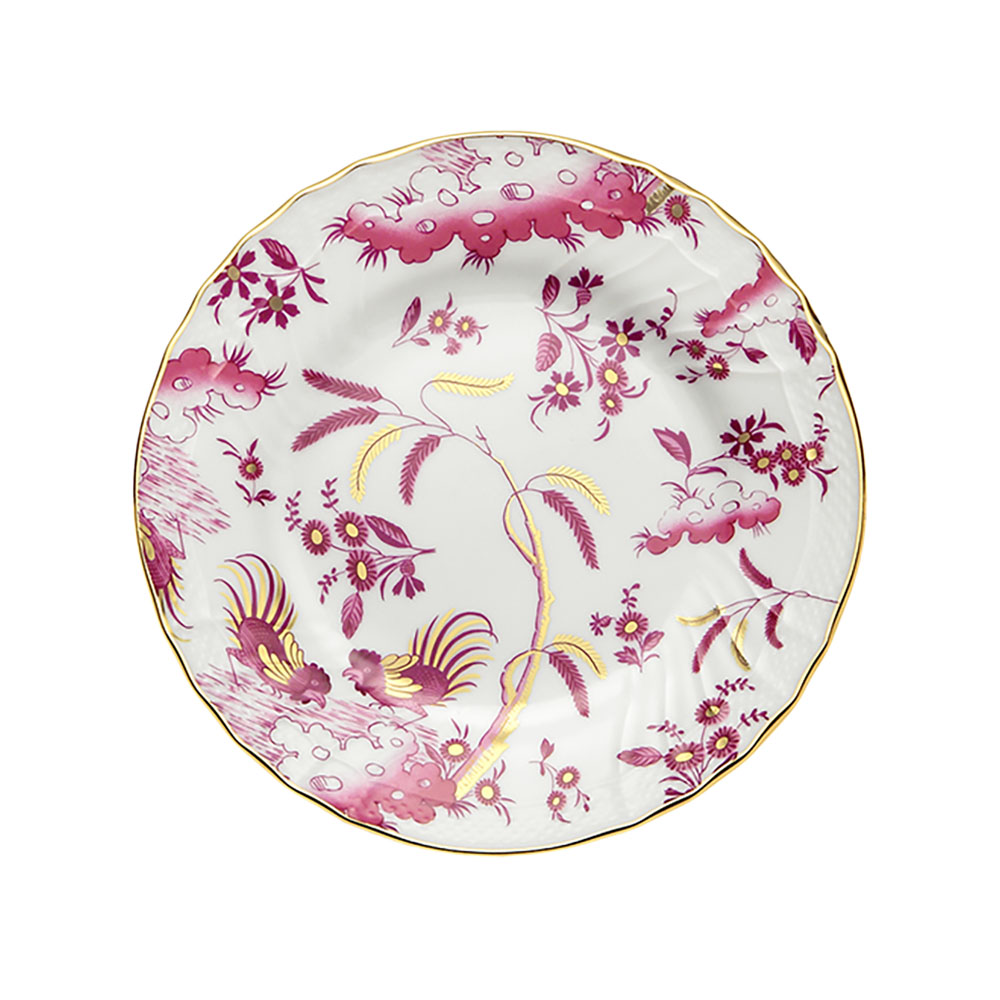 Ginori 1735 Oro di Doccia Magenta Plate 17cm – Set of 2