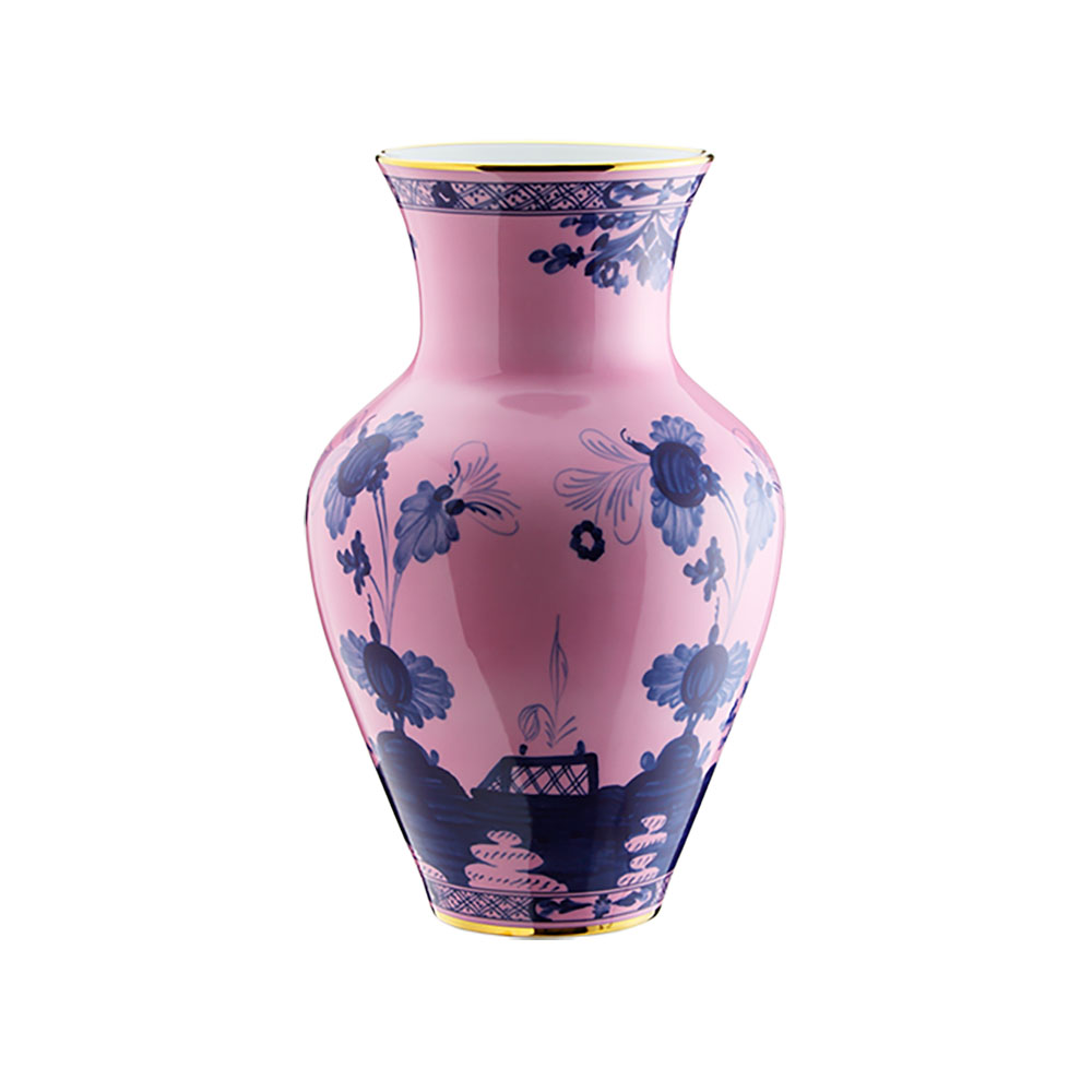 Ginori 1735 Oriente Italiano Azelea Ming Vase 30cm