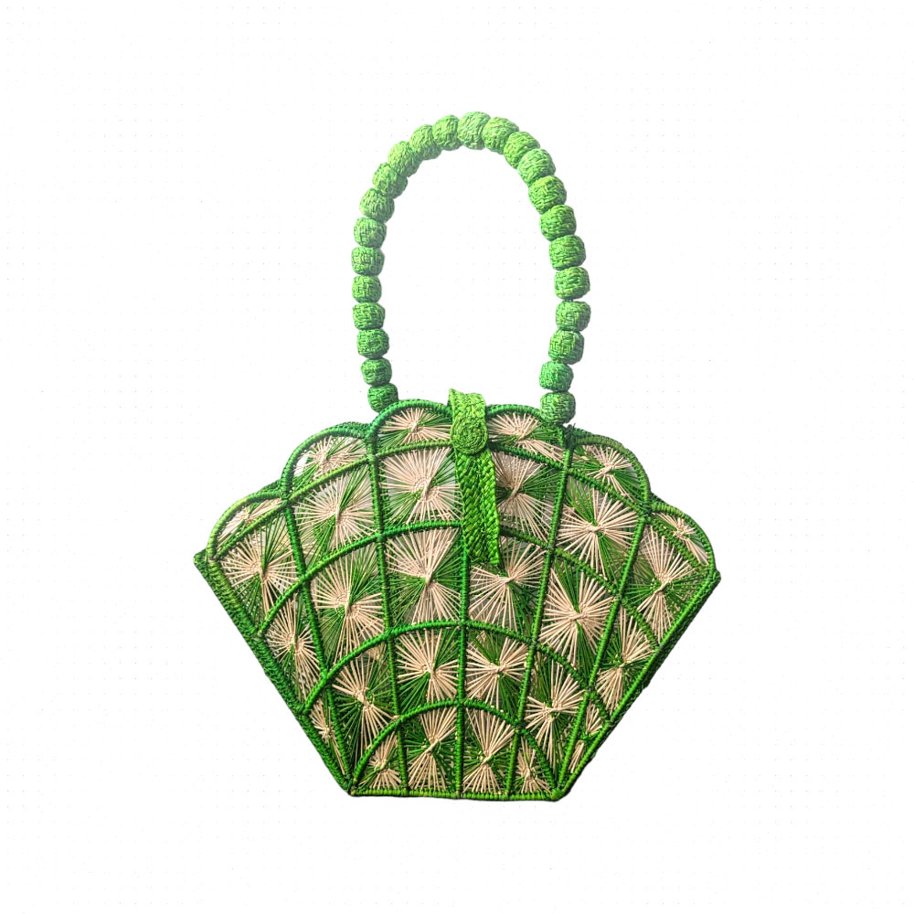 Bag Iraca Shell Grn