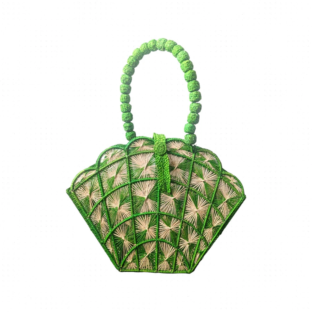 Bag Iraca Shell Grn