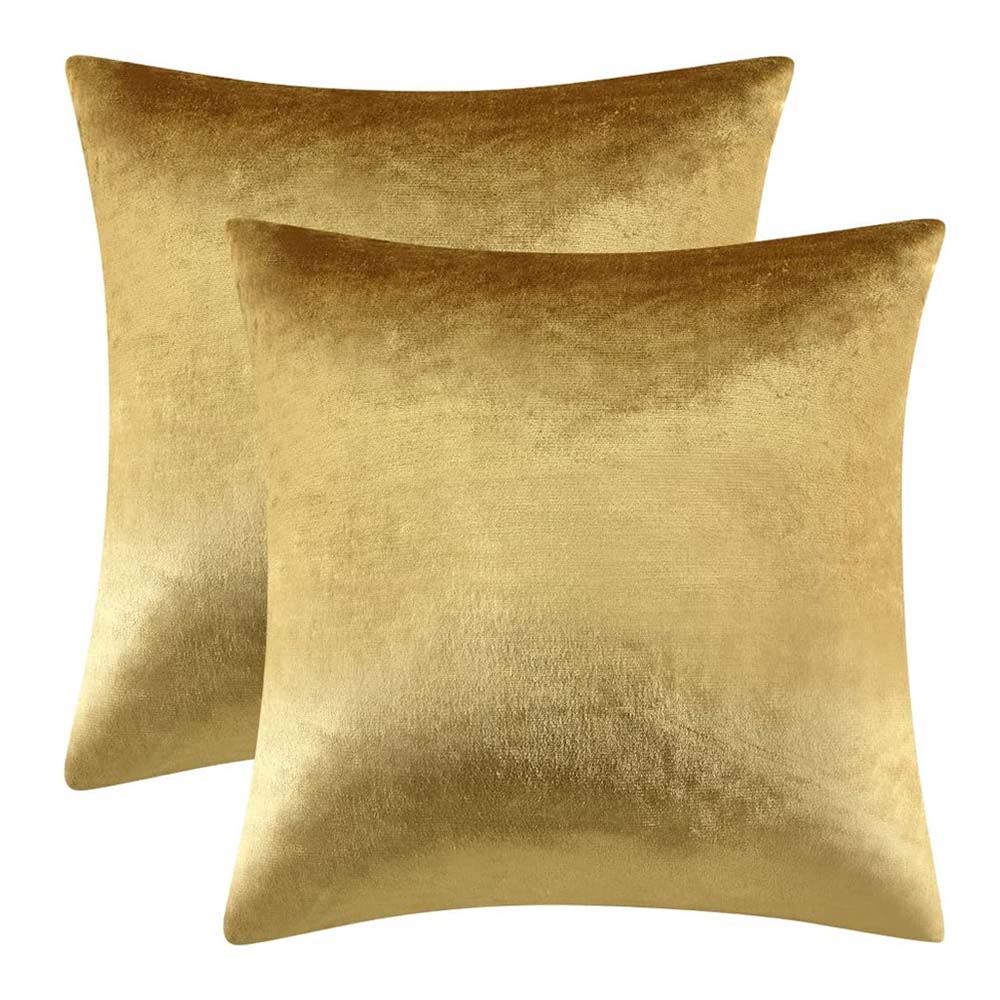 Cushion Cover Gold Velvet Size 45x45cm