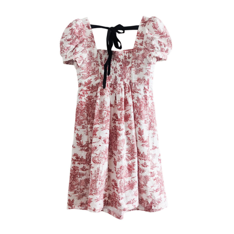 Đầm Babydoll Vải Toile de Jouy – Hiệu La Maison Chouette