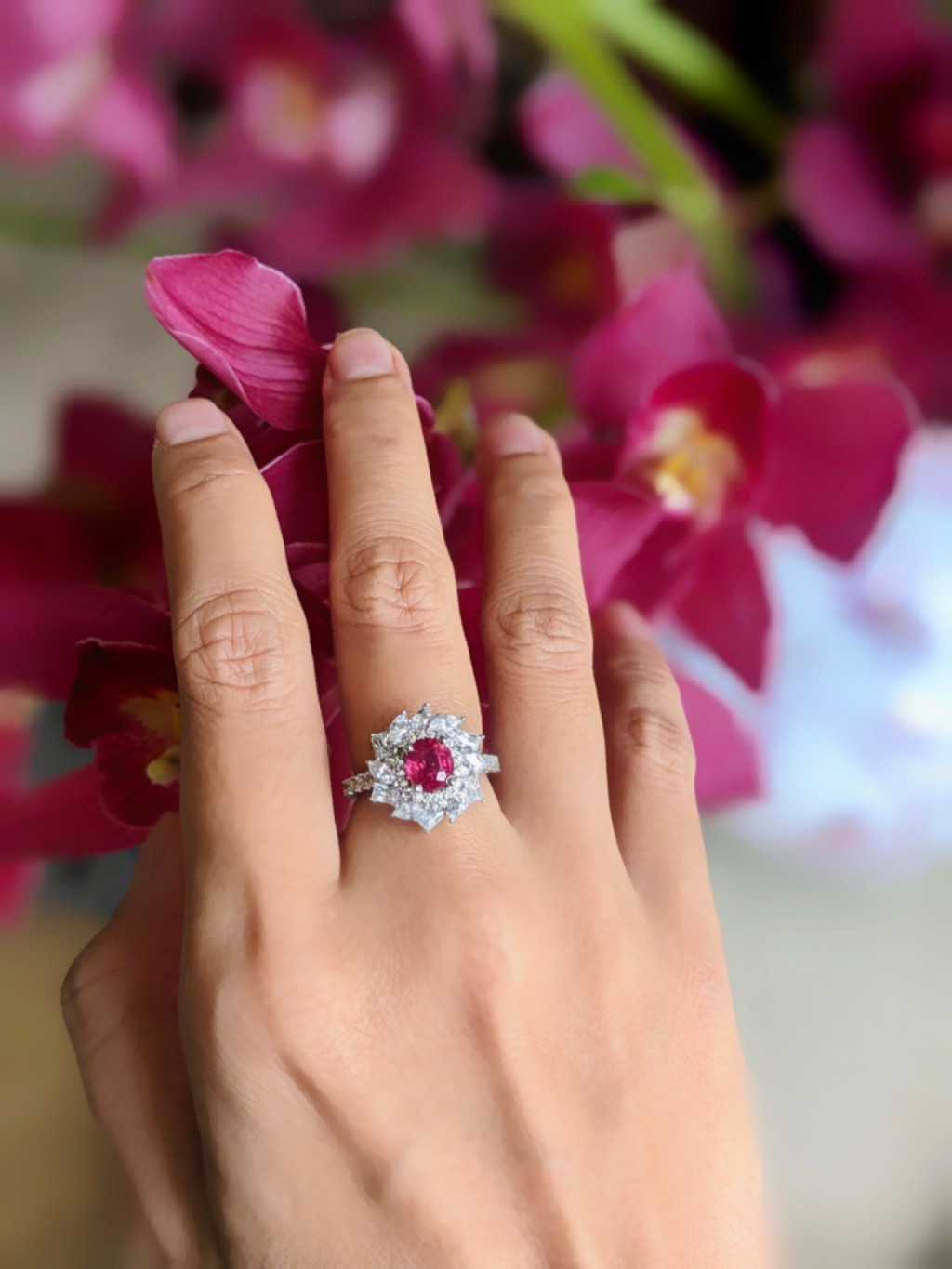 Nhẫn Sapphire Hồng – Hiệu Leman Jewelry