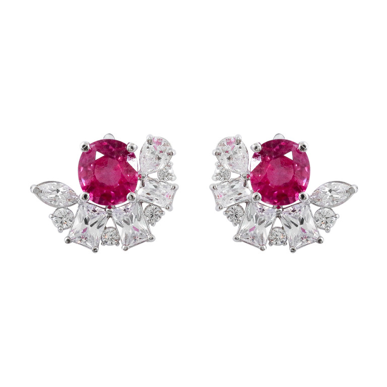 Lemanjewelry Earrings Pinksapphire