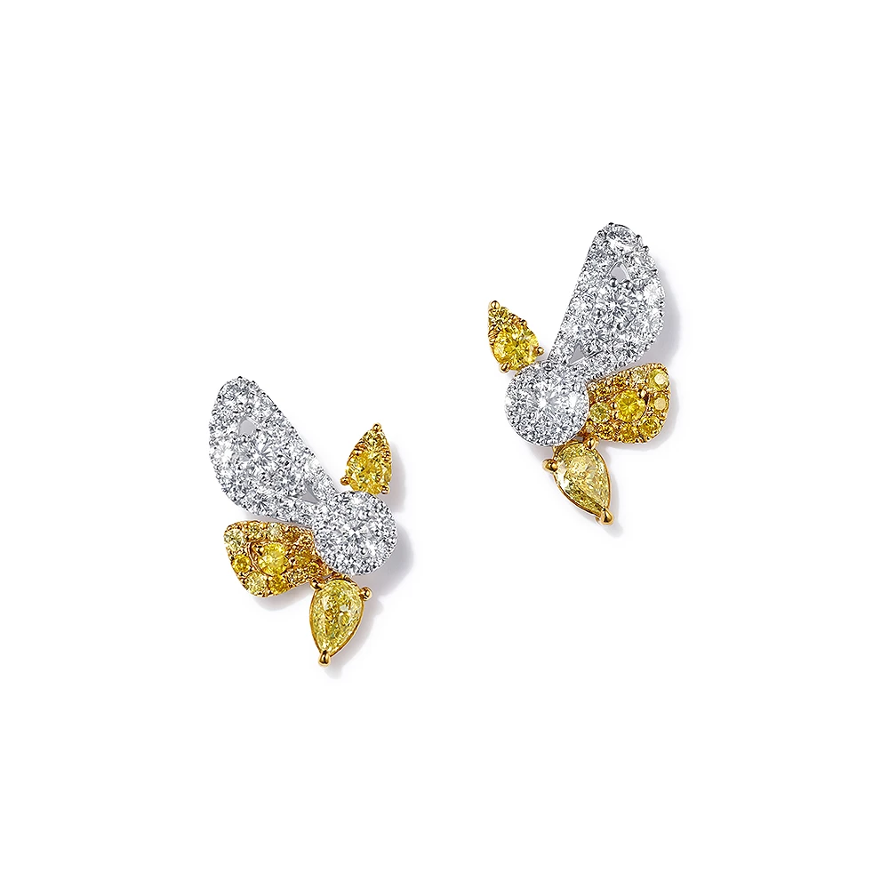 Bông Tai Kim Cương Thiên Nhiên – Hiệu Leman Jewelry